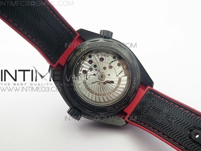 Planet Ocean 45.5mm Deep Black Real Ceramic VSF 1:1 Best Edition on Black Nylon Strap A8906 Super Clone